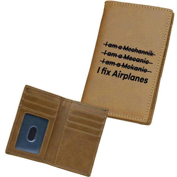 I Fix Airplanes Designed Leather Card Holder Wallets Online now