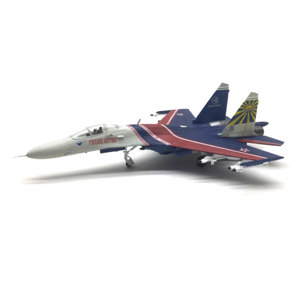 1 100 Russia SU-27 Warrior Flanker Fighter Military Airplane Model Discount