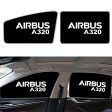 Airbus A320 & Text Designed Car Sun Shade (Side window) Online