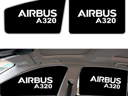 Airbus A320 & Text Designed Car Sun Shade (Side window) Online