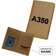 A350 Flat Text Designed Leather Card Holder Wallets Supply