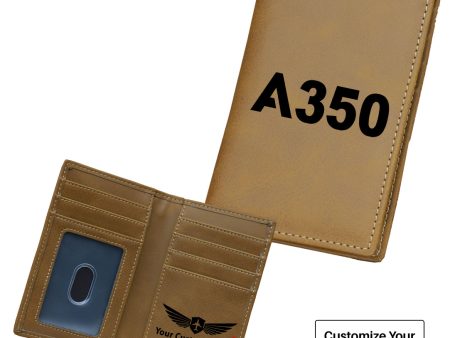 A350 Flat Text Designed Leather Card Holder Wallets Supply