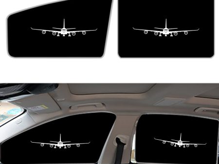 Airbus A340 Silhouette Designed Car Sun Shade (Side window) Online Sale