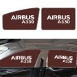 Airbus A330 & Text Designed Car Sun Shade (Side window) For Discount