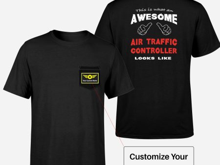 Air Traffic Controller Designed Pocket T-Shirts Hot on Sale