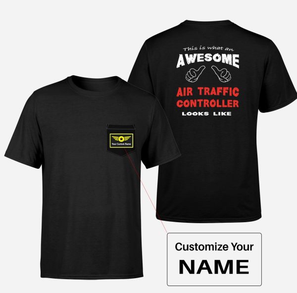 Air Traffic Controller Designed Pocket T-Shirts Hot on Sale