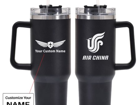 Air China Airlines Designed 40oz Stainless Steel Car Mug With Holder Online