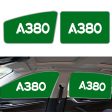 A380 Flat Text Designed Car Sun Shade (Side window) Discount