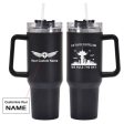 Air Traffic Controllers - We Rule The Sky Designed 40oz Stainless Steel Car Mug With Holder on Sale