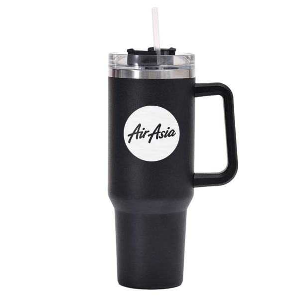 AirAsia Designed 40oz Stainless Steel Car Mug With Holder Fashion