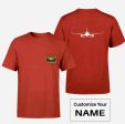 Airbus A320 Silhouette Designed Pocket T-Shirts Sale