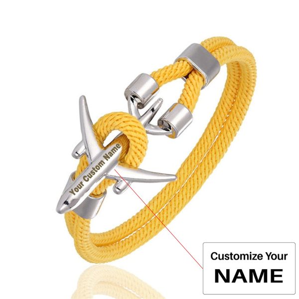 (Edition 2) Super Quality Stylish Airplane Shape Bracelets Silver(Pure Colours) Online Hot Sale