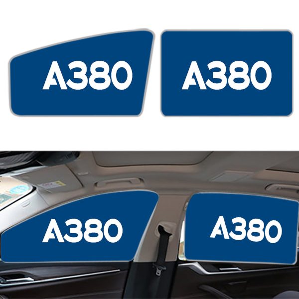 A380 Flat Text Designed Car Sun Shade (Side window) Discount