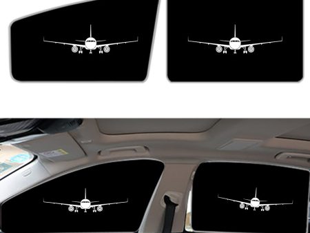 Airbus A320 Silhouette Designed Car Sun Shade (Side window) Online