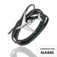 (Edition 3) - Special Leather Rope Designed Airplane Bracelets Silver  (Adjustable) Online