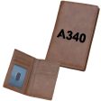 A340 Flat Text Designed Leather Card Holder Wallets Discount