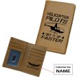 Helicopter Pilots Get It Up Faster Designed Leather Card Holder Wallets Online