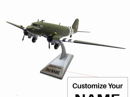 1 100 Douglas C-47 Skytrain Military Transport Aircraft Airplane Model Online