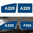 A220 Flat Text Designed Car Sun Shade (Side window) Cheap