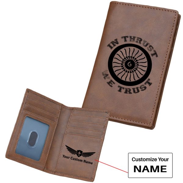 In Thrust We Trust (Vol 2) Designed Leather Card Holder Wallets Online now