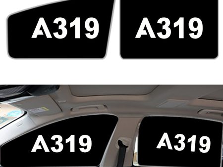 A319 Flat Text Designed Car Sun Shade (Side window) For Sale