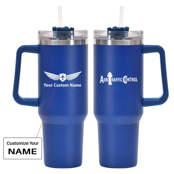 Air Traffic Control Designed 40oz Stainless Steel Car Mug With Holder Online Hot Sale