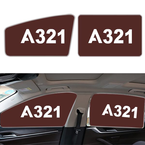 A321 Flat Text Designed Car Sun Shade (Side window) Online now