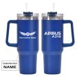 Airbus A319 & Text Designed 40oz Stainless Steel Car Mug With Holder For Cheap