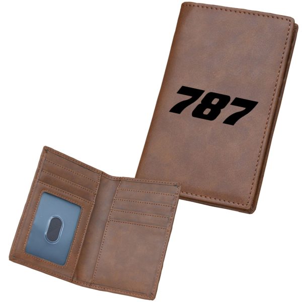 787 Flat Text Designed Leather Card Holder Wallets For Cheap