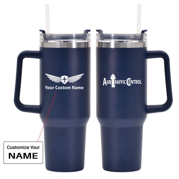 Air Traffic Control Designed 40oz Stainless Steel Car Mug With Holder Online Hot Sale