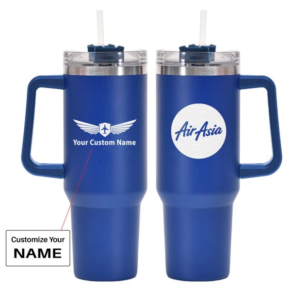 AirAsia Designed 40oz Stainless Steel Car Mug With Holder Fashion