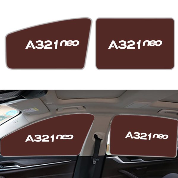 A321neo & Text Designed Car Sun Shade (Side window) Online now