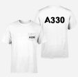 A330 Flat Text Designed Pocket T-Shirts For Discount