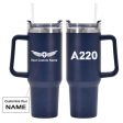 A220 Flat Text Designed 40oz Stainless Steel Car Mug With Holder Cheap