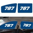 787 Flat Text Designed Car Sun Shade (Side window) Hot on Sale