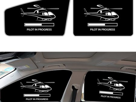 Pilot In Progress (Helicopter) Designed Car Sun Shade (Side window) Fashion