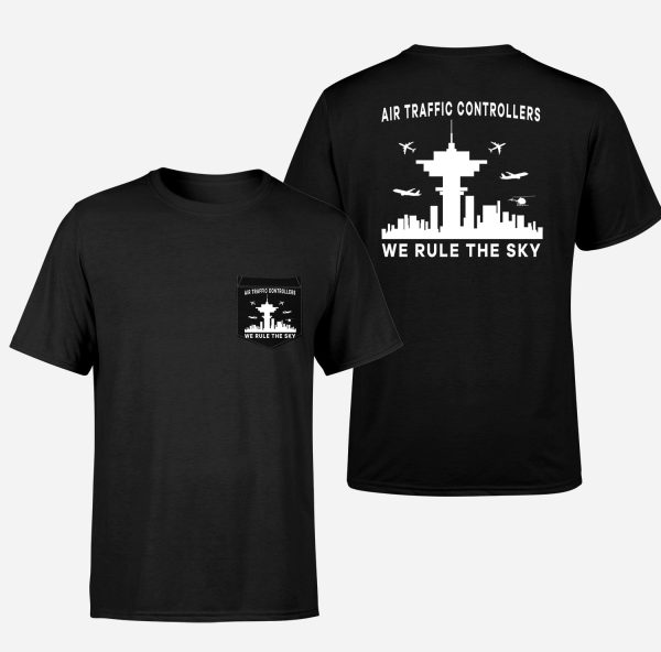 Air Traffic Controllers - We Rule The Sky Designed Pocket T-Shirts Fashion