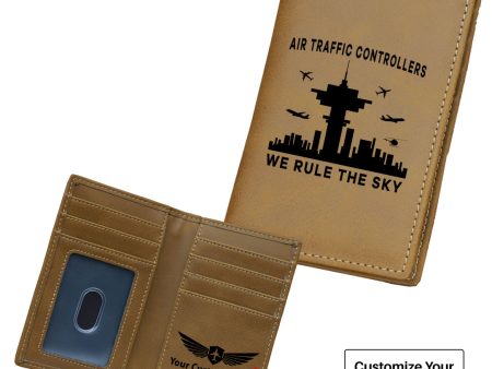 Air Traffic Controllers - We Rule The Sky Designed Leather Card Holder Wallets Online now