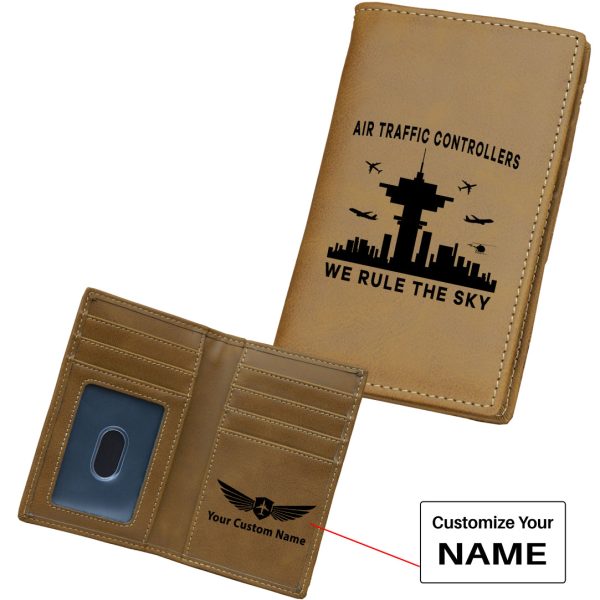 Air Traffic Controllers - We Rule The Sky Designed Leather Card Holder Wallets Online now