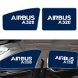 Airbus A320 & Text Designed Car Sun Shade (Side window) Online