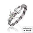 (Edition 2) Super Quality Stylish Airplane Shape Bracelets Silver  (Mixed Colours) Fashion