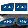 A340 Flat Text Designed Car Sun Shade (Side window) For Discount