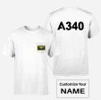 A340 Flat Text Designed Pocket T-Shirts Online Hot Sale