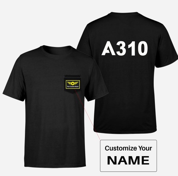 A310 Flat Text Designed Pocket T-Shirts Online Hot Sale