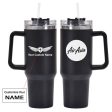 AirAsia Designed 40oz Stainless Steel Car Mug With Holder Fashion