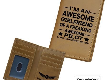 I am an Awesome Girlfriend Designed Leather Card Holder Wallets Online