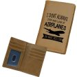 I Don t Always Stop and Look at Airplanes Designed Leather Card Holder Wallets Online Hot Sale