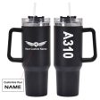 A310 Text Designed 40oz Stainless Steel Car Mug With Holder Online Sale