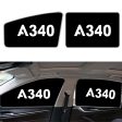 A340 Flat Text Designed Car Sun Shade (Side window) For Discount