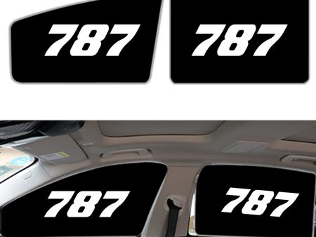 787 Flat Text Designed Car Sun Shade (Side window) Hot on Sale